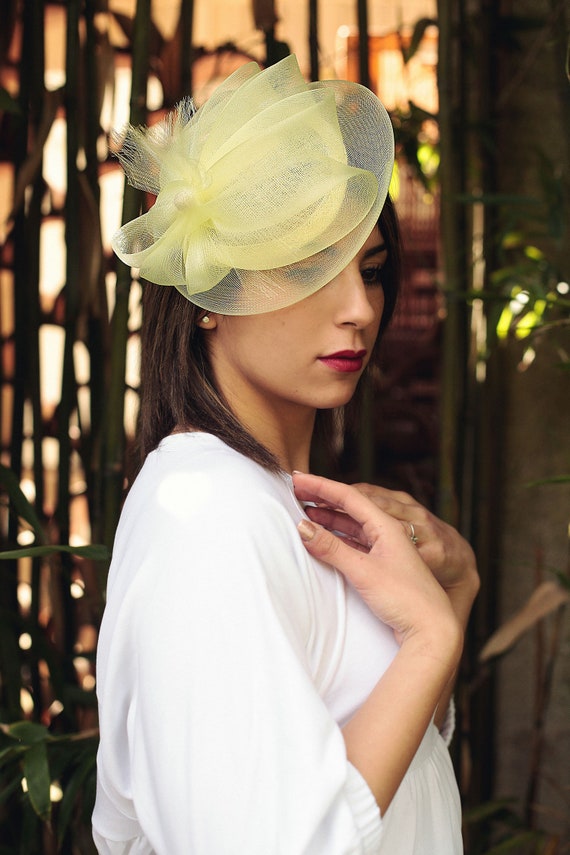 Small Yellow Wedding Hat Ceremonial 