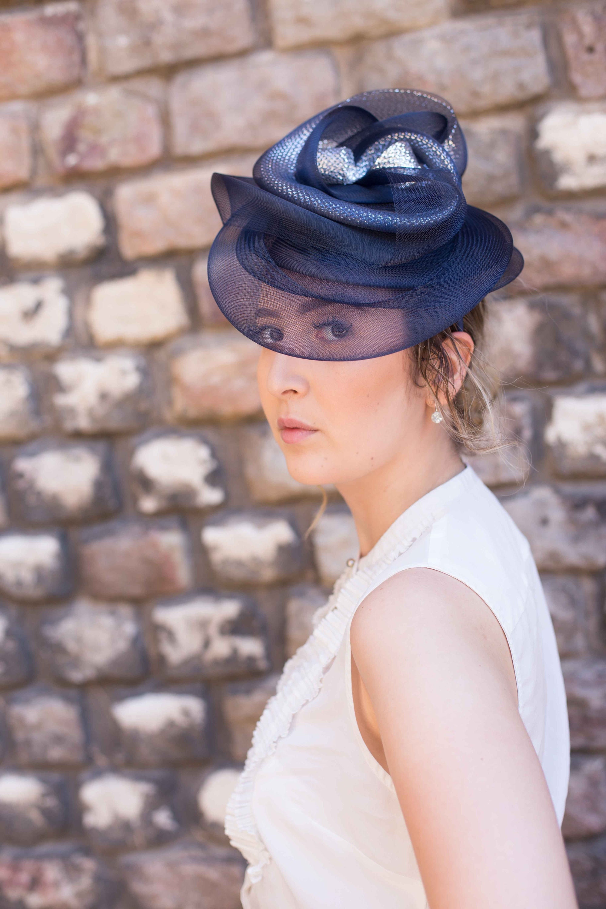 Navy Blue Wedding Hat Blue Wedding 