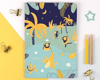 Book A5, Banana Island notebook, line notebook