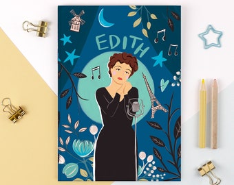 Notebook Edith Piaf, icon of France