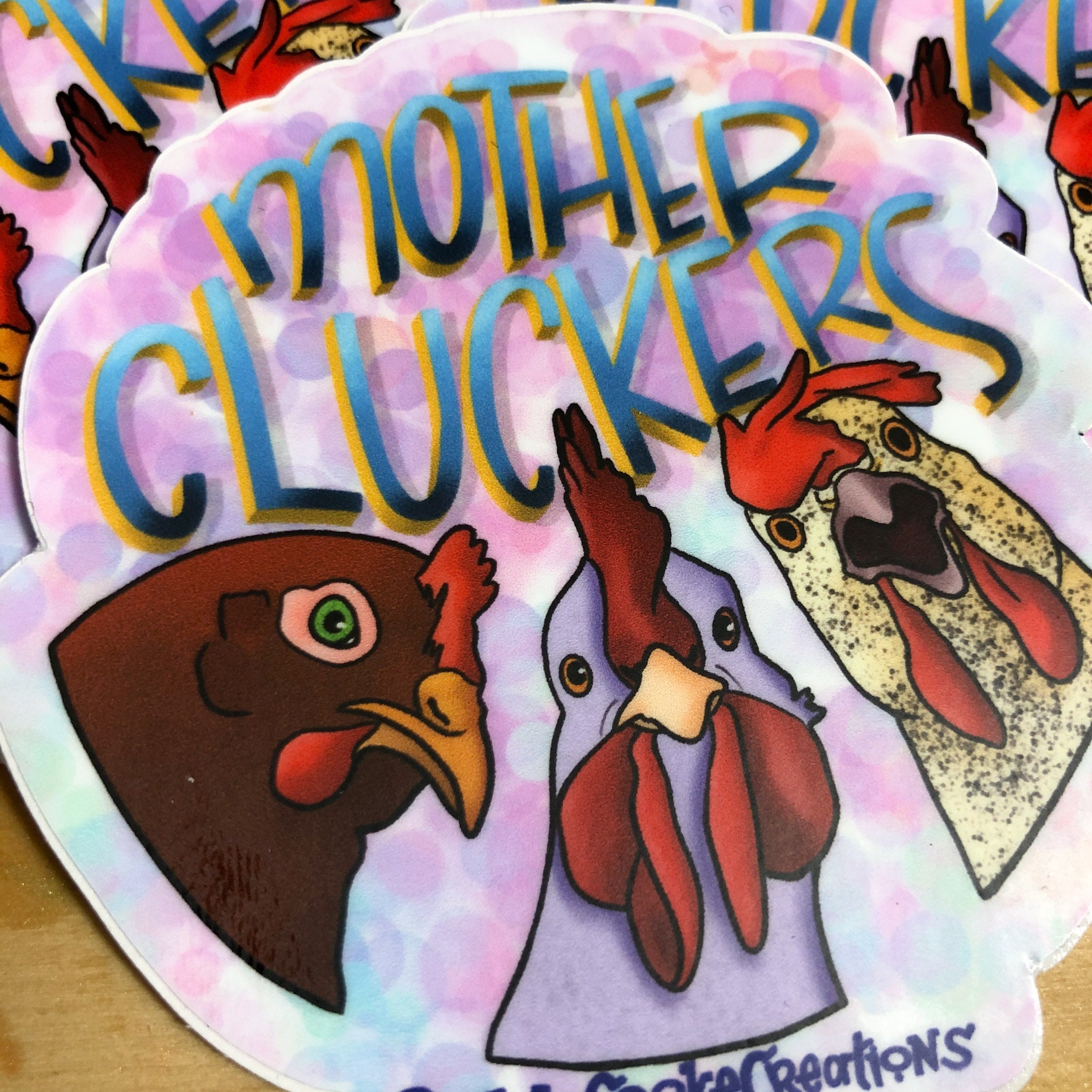 Mom? Chicken Sticker for Sale by Gooners