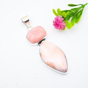 Scolecite Gemstone Pendant 925 Sterling Silver Pendant Scolecite Pendant Jewelry Designer Pendant Silver Jewelry For Girlfriend Gift For her