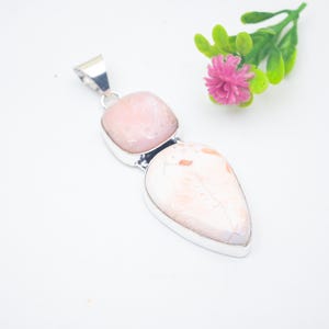 Scolecite Gemstone Pendant 925 Sterling Silver Pendant Scolecite Pendant Jewelry Designer Pendant Silver Jewelry For Girlfriend Gift For her