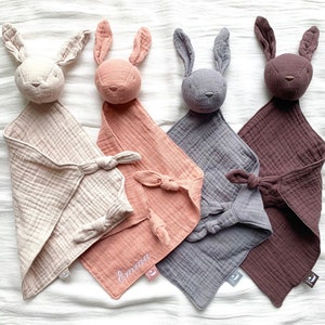 Cuddly blanket for babies, cuddly blanket rabbit Bunny Ears from Jollein, personalized baby gift for baptism / birth / baby shower / baby shower