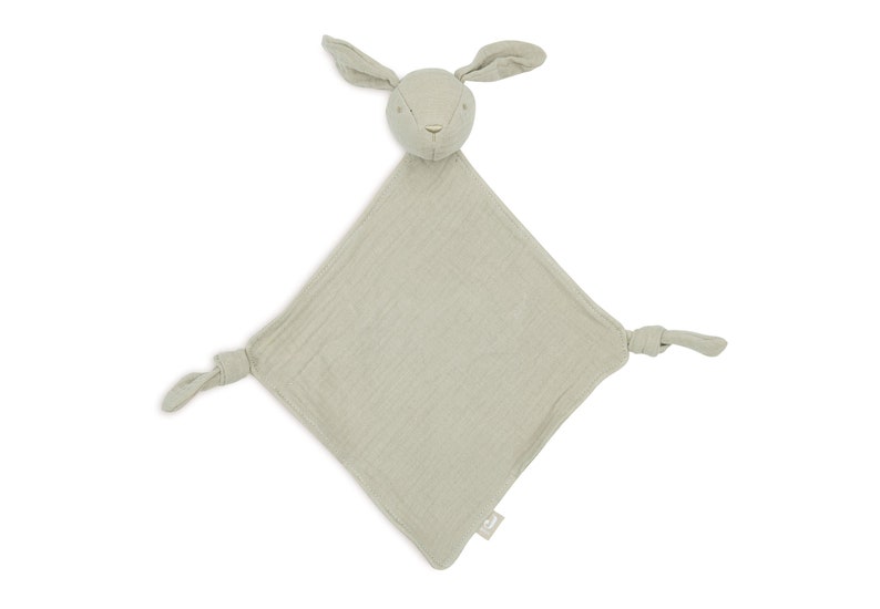 Doudou rose ou vert, doudou pour bébé, lapin Oreilles de Jollein, cadeau bébé personnalisé pour baptême, naissance, baby shower Vert