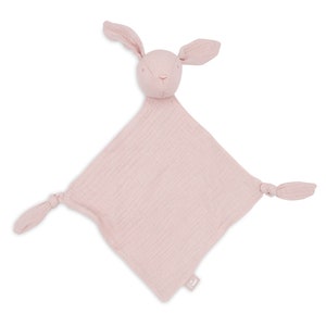 Doudou rose ou vert, doudou pour bébé, lapin Oreilles de Jollein, cadeau bébé personnalisé pour baptême, naissance, baby shower Rose