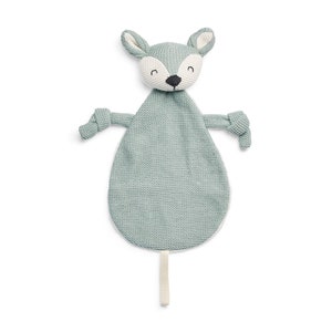 Jollein Deer Couverture câline Cerf, doudou pour bébé, cadeau de bébé personnalisé pour baptême / naissance / baby shower / baby shower Vert