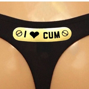 Mutandina Donna Personalizzata 'Slutty' In Cotone Nero - TEESQUIRT - Taglia Unica