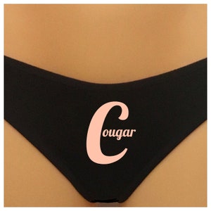 Personalised Cougar thong