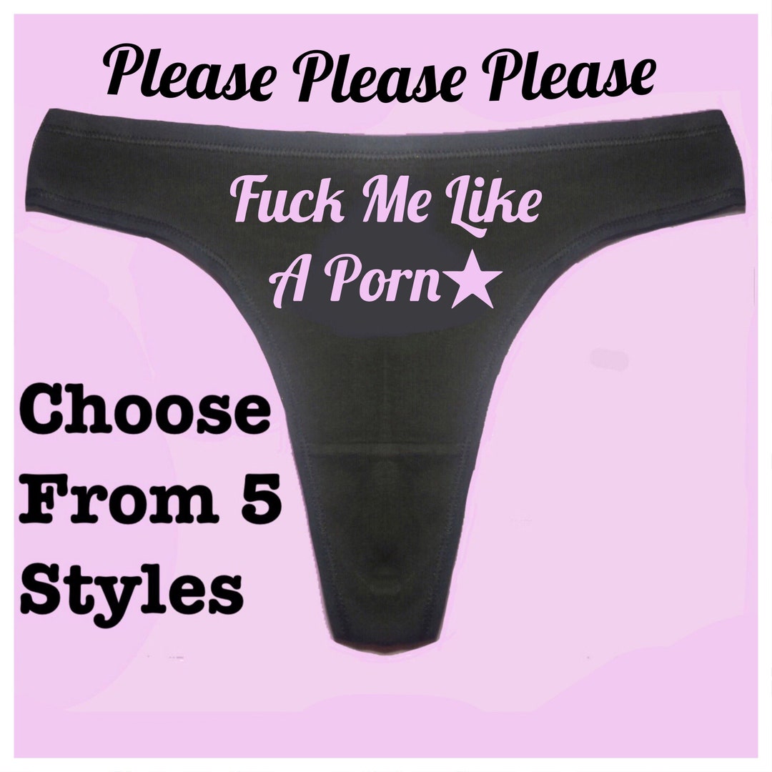 Fuck Me Like A Porn Star Panties - Etsy