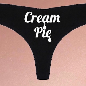 Cream Pie Black Panties