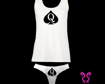 QOS Tank and Thong set 8 to 22