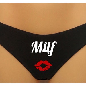 MILF pants with red lips