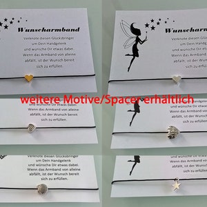 DIY Wunscharmband Make a wish Wünsch Dir was Armband Herz Geschenk Gastgeschenk image 1