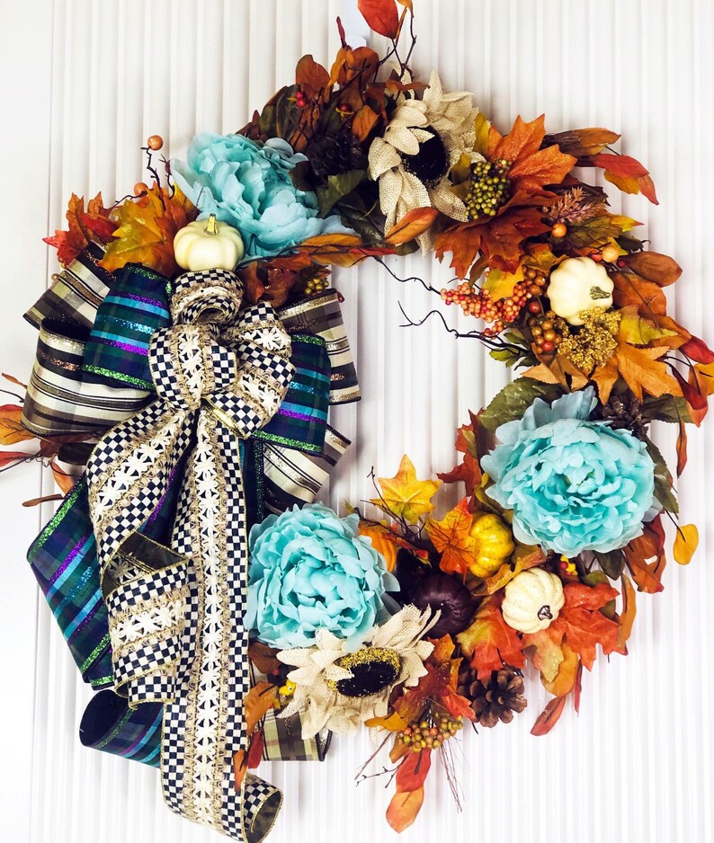 Southern Charm Wreaths Fall Wreaths for Front Door Pumpkin Etsy