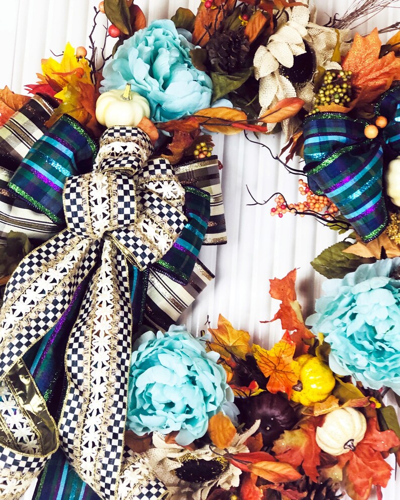 Southern Charm Wreaths Fall Wreaths for Front Door Pumpkin Etsy