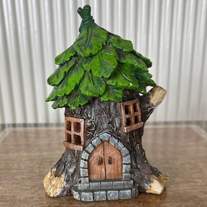 Miniature Solar Fairy House, Miniature Gardning Decor, Minature Gnome House, Large Fairy Garden house, DIY Fairy Garden, Minature Gardening