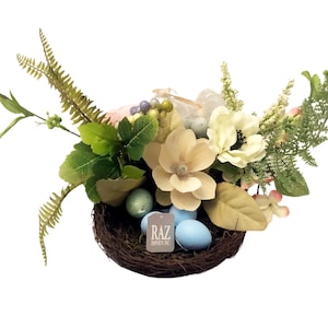 Birds Nest with Eggs Decor, Spring Decor, Easter Decor, Wreath Embellishments, Easter Table Decor, Wreath Supplies,  Craft Supplies