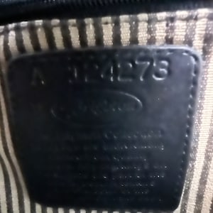 Vintage Brighton Leather Handbag: USA Made Monogrammed Tote bild 4