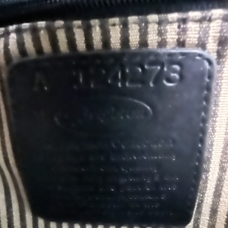 Vintage Brighton Leather Handbag: USA Made Monogrammed Tote bild 4