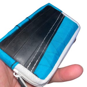 Recycling Geldbeutel, handgemachte Geldbörsen, nachhaltige Accessoires, einzigartige Geldbeutel, türkies