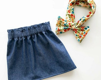 infant jean skirt