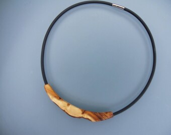 Wooden jewelry necklace