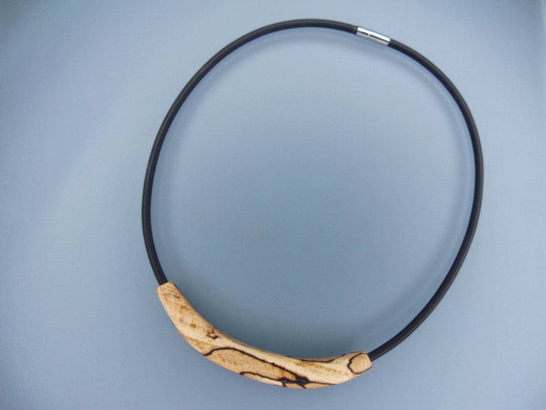 Wooden jewelry necklace image 1