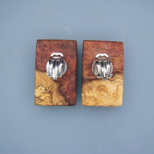 Holzschmuck Ohrclips Bild 2