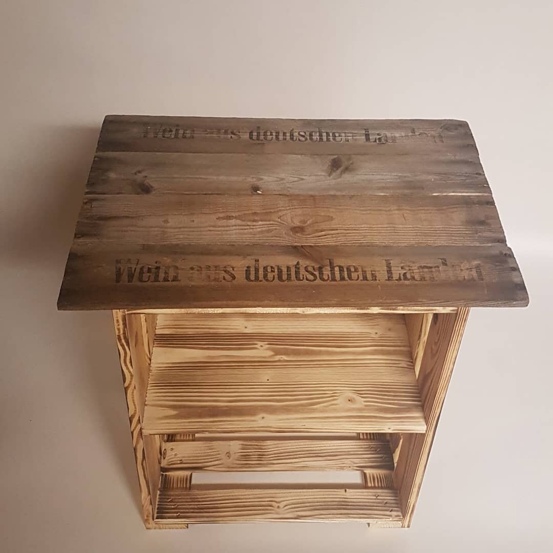 Nachttisch Nachtkommode Kommode Weinkiste Schlafzimmer | Etsy