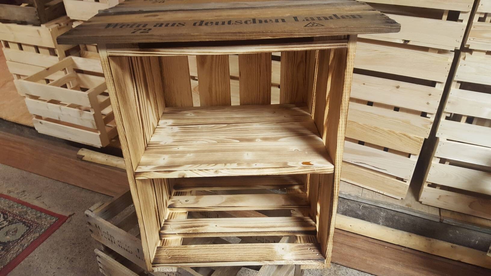 Nachttisch Nachtkommode Kommode Weinkiste Schlafzimmer | Etsy