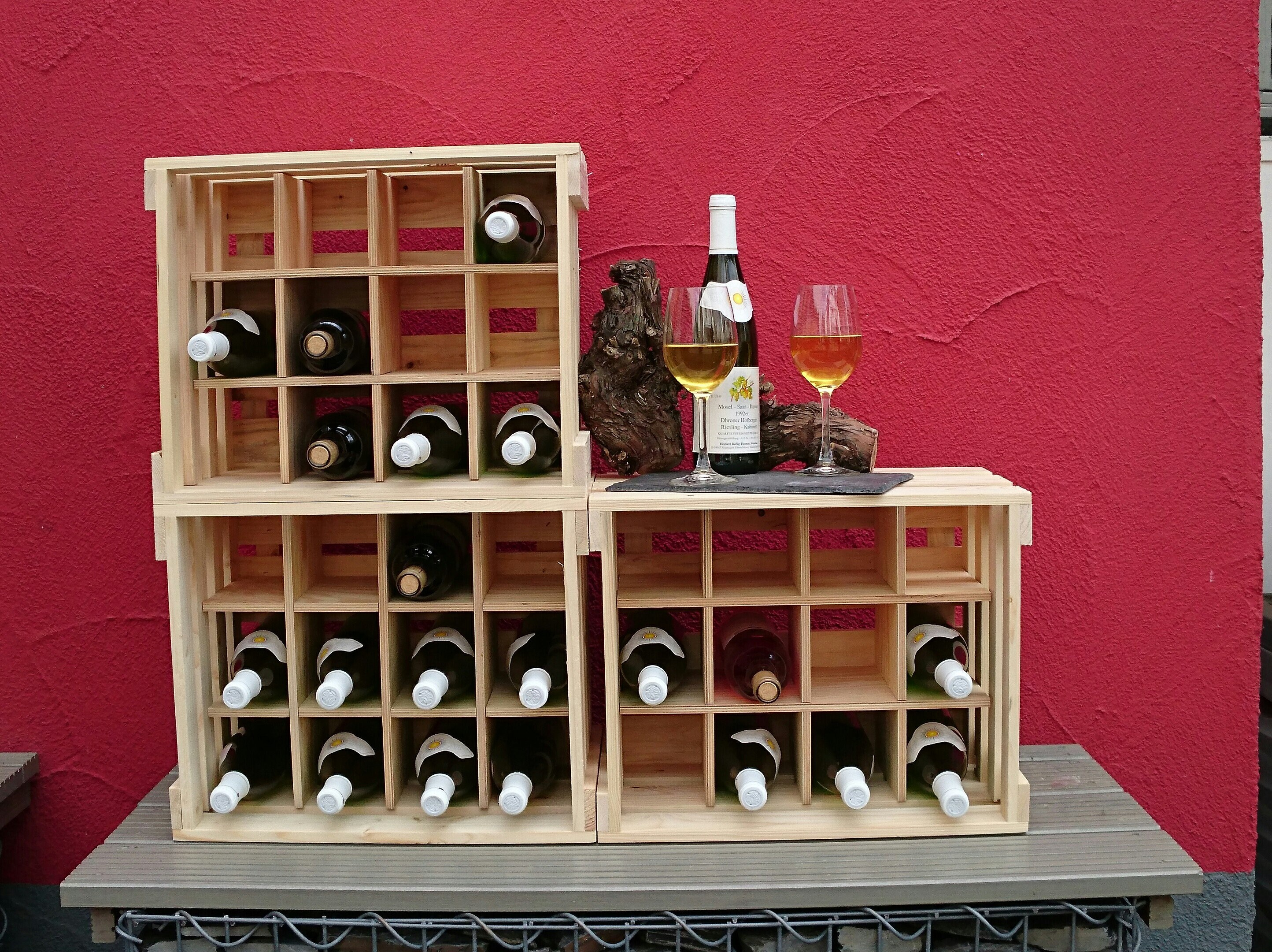 72 Bottle Wine Rack Wine Storage Rack Bamboo Wine Rack - Decomil