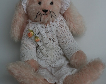 Künstlerhase  " Rosa " 53cm/ Mohair