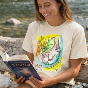 Act Within T-Shirt | Inner Bliss Intuitive Art Tee | Mindfulness Spiritual Gift | Boho Self Discovery Wearable Art