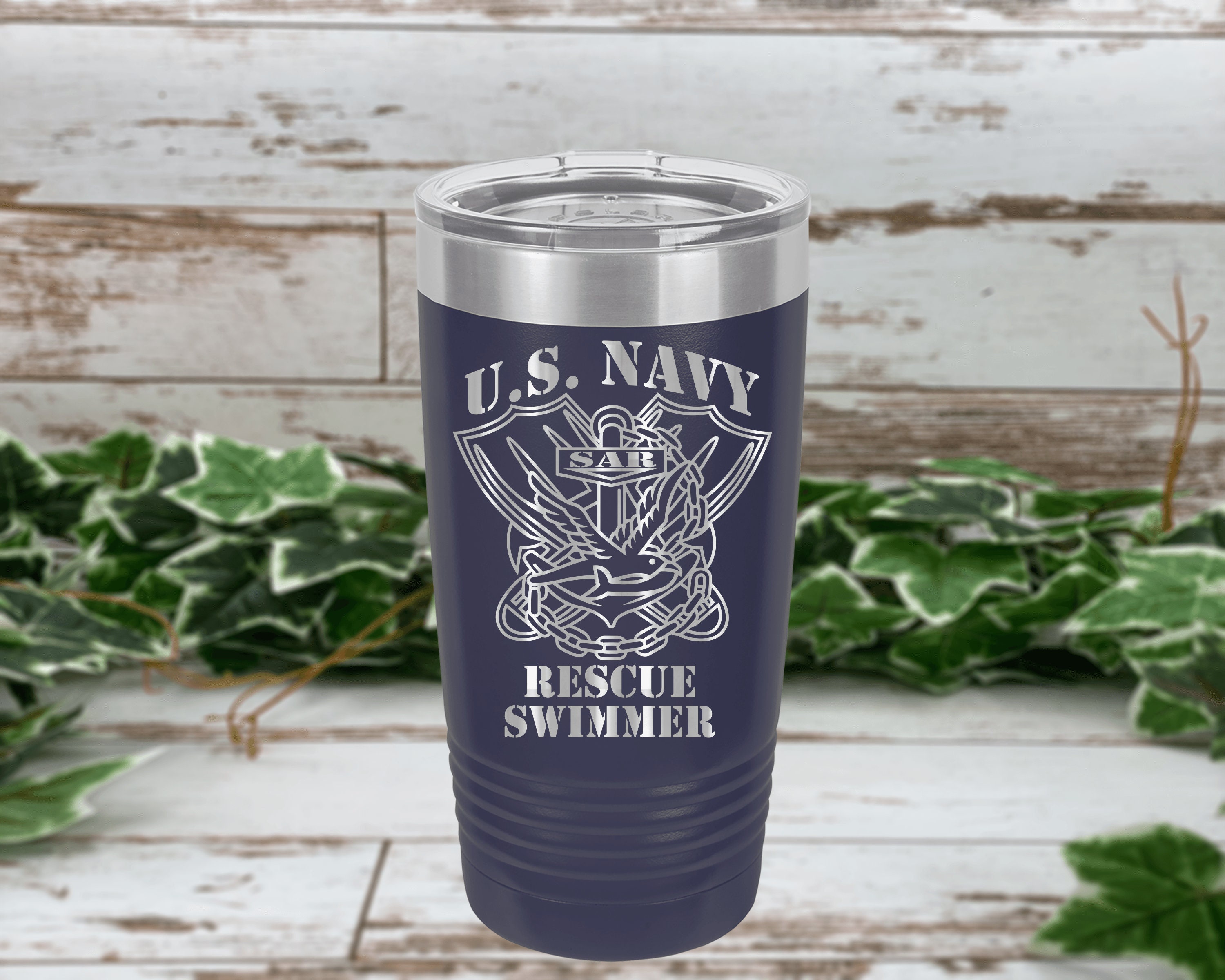 Custom Yeti 20oz Navy Tumbler with Cape Hatteras Lighthouse - Coastal  Cottage Outfitters