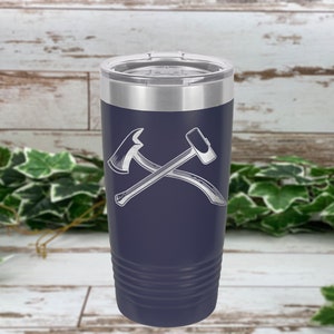 US Navy DC - Damage Controlmen - DC Rate - Engraved Stainless Steel Tumbler, Insulated Travel Mug, Navy Gift