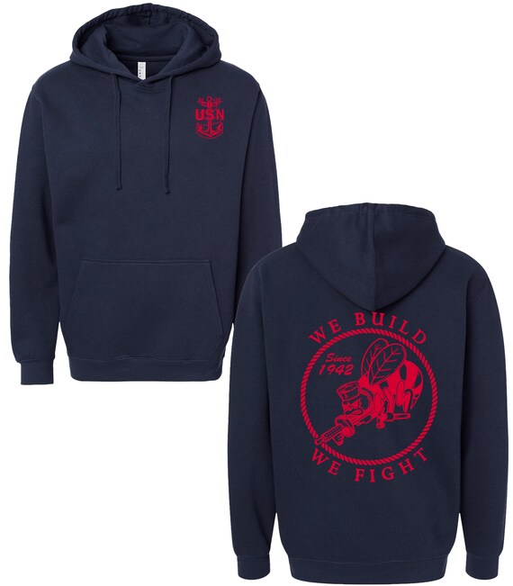US Navy Seabee Master Chief 1942 Hoodie Seabee Chief s Mess Custom Hoodie Navy Hoodie PT Gear Sweatshirt Navy Gifts Navy Chief Etsy Ireland