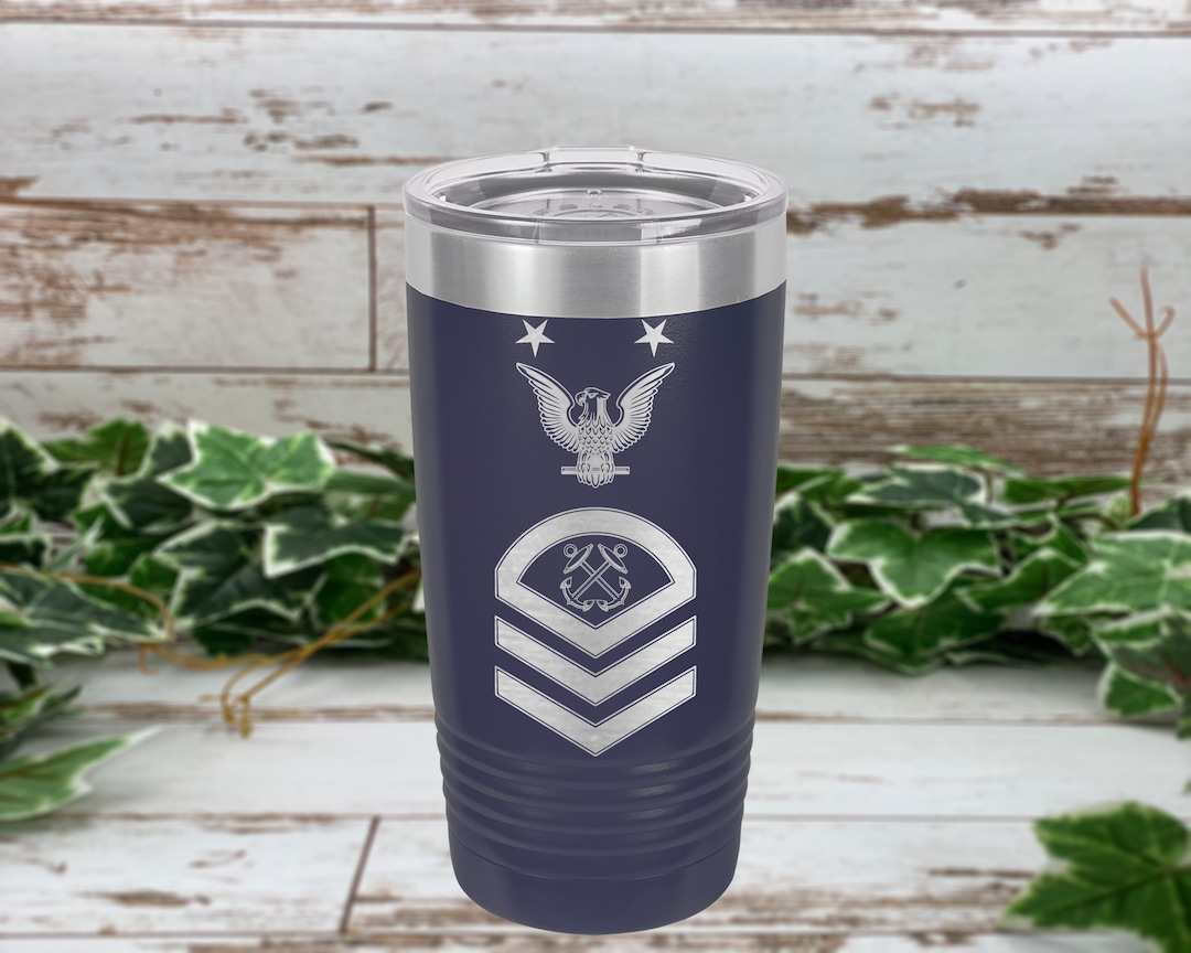US Navy BMCM Boatswain's Mates Master Chief Petty Officer MCPO Engraved
