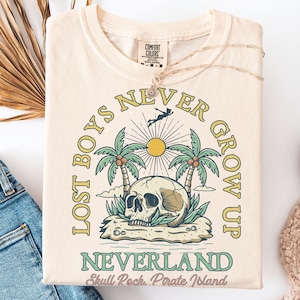 Neverland Lost Boys T-Shirt, Peter Pan inspiriert Freizeitpark T-Shirt, Fantasy Land Magic Kingdom passende Familienurlaub Shirts