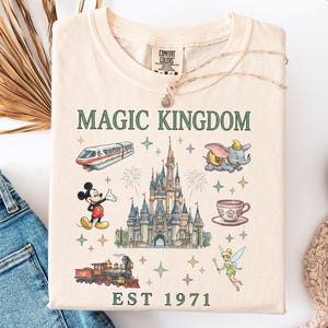 Disney Magic Kingdom Inspired Shirt, Vintage Disneyworld Vacation T-Shirt, Retro Matching Theme Park Tees, WDW Family Vacation Sweatshirt image 1
