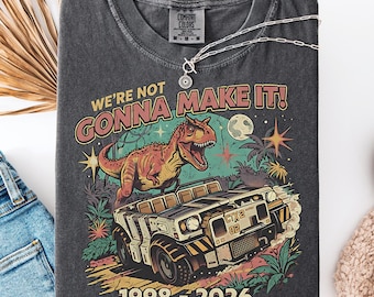 Dinosaur Animal Kingdom Inspired T-Shirt, We're Not Gonna Make It Theme Park Tee, Not Our Dino Iguanodon Matching Family Vacation Shirts