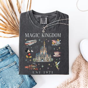 Disney Magic Kingdom Inspired Shirt, Vintage Disneyworld Vacation T-Shirt, Retro Matching Theme Park Tees, WDW Family Vacation Sweatshirt image 2