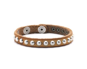 Drachen Lederarmband braun 19,5 cm Drachenkopf Biker leather bracelet brown