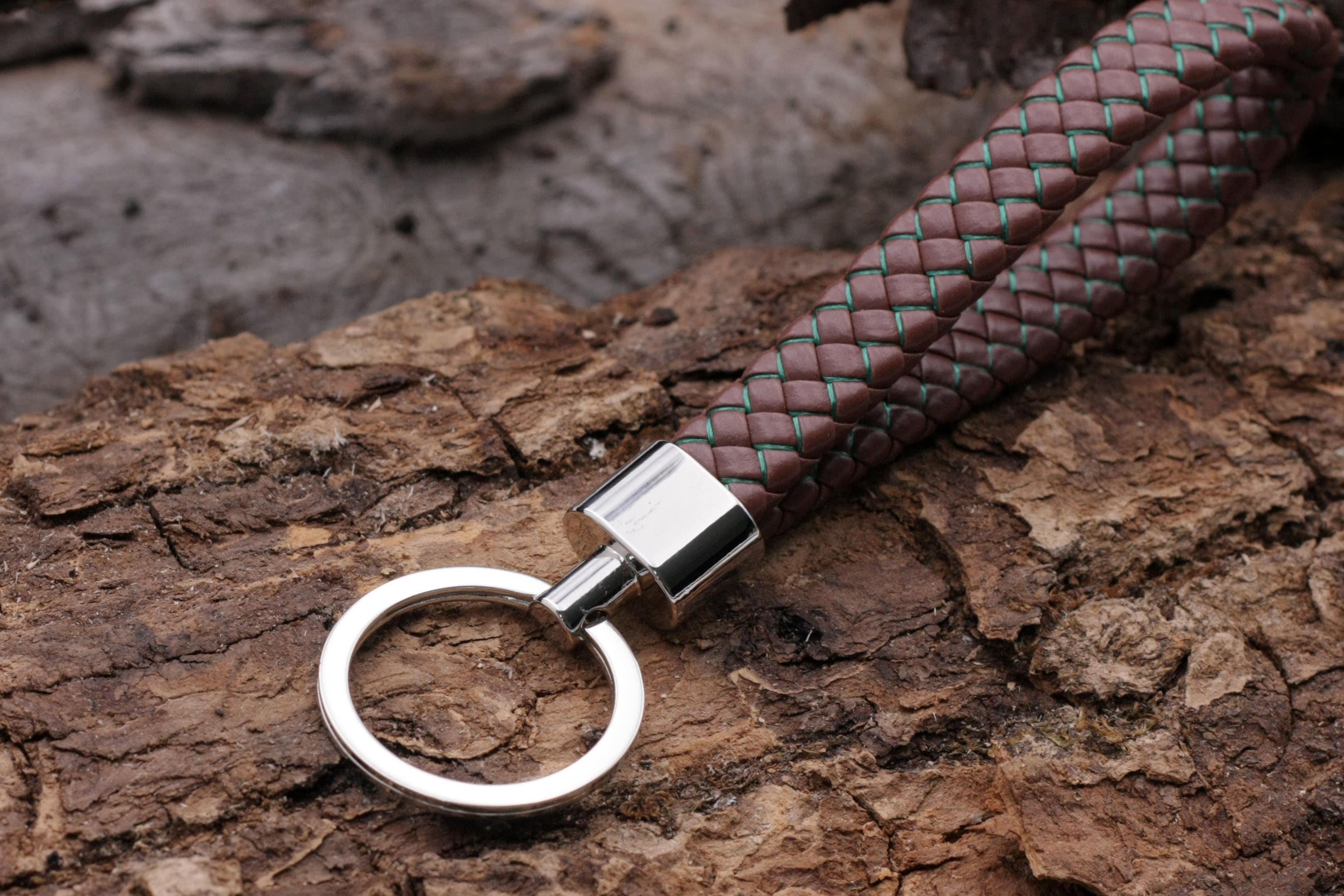 Key Rings made handmade from natural sustainable materials, leather
