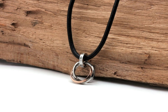Men's Engraved Necklace - Leather Cord | Rugged Gifts