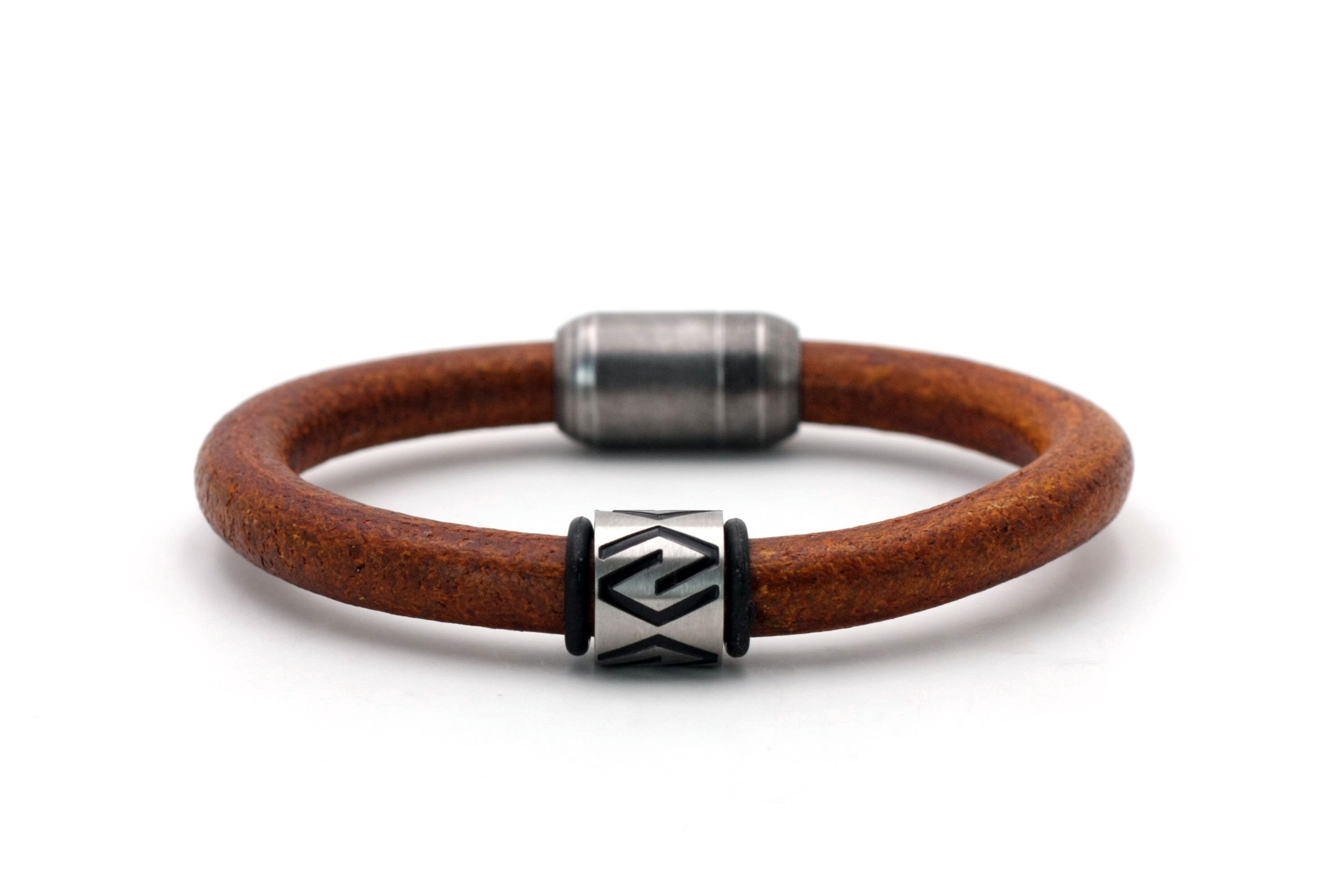 Bracelet Leather Bracelet Men's Brown Genuine Leather Etsy UK