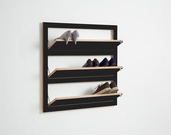 Fläpps Shoe Rack 80x80-3 - Black