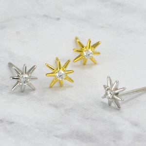 Starburst Ohrringe - Stern Ohrringe - Stern Ohrringe - Stern Ohrringe - Ohrringe - Minimalistischer Schmuck