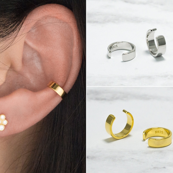 Thin Ear Cuff-Simple Ear Cuff-Everyday earrings-Stacking Earrings-Minimalist Earrings-Ear Cuff No Piercing-gold ear cuff-fake helix piercing
