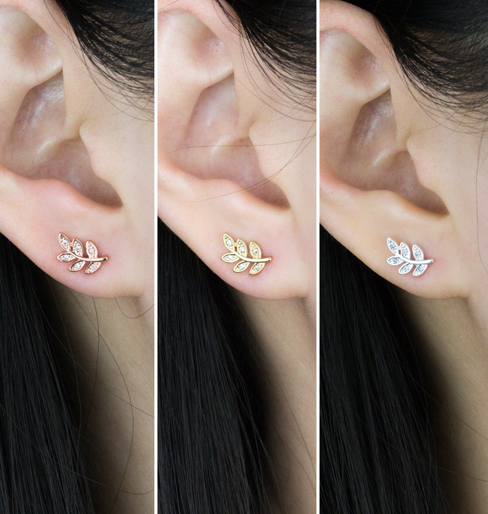 leaves earrings